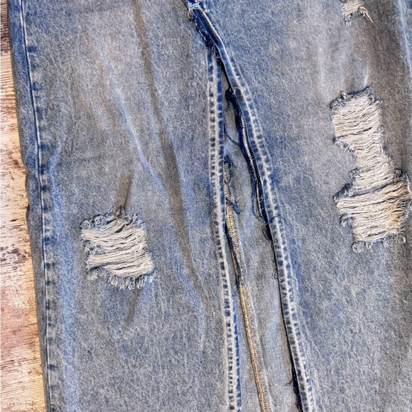 PTCL Nordstrom Distressed Denim Maxi Skirt Women’s Size Medium‎ NWOT - Picture 5 of 10